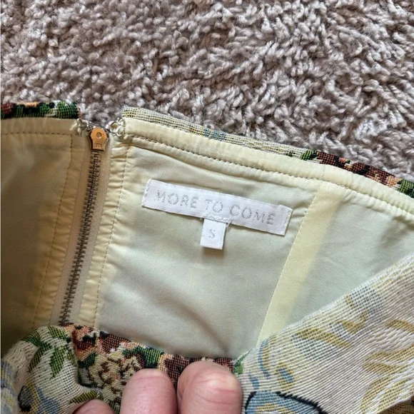 REVOLVE Strapless Floral Mini Dress in Mint and Brown - Picture 4 of 4